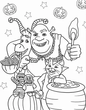 Shrek Coloring Pages: A World of Adventure and Fun for Kids - 44