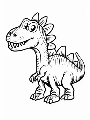 Explore the Prehistoric World with Spinosaurus Coloring Pages - 12