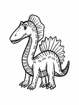 Explore the Prehistoric World with Spinosaurus Coloring Pages - 14