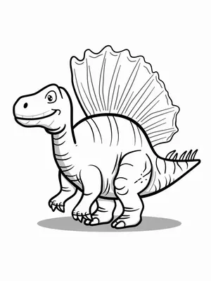 Explore the Prehistoric World with Spinosaurus Coloring Pages - 15