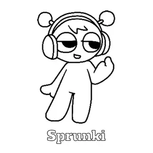 Sprunki Coloring Pages: Bring the Music-Making Magic to Life - 24