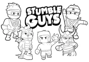 Get Ready for Action with Stumble Guys Coloring Pages - 0