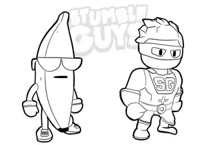 Get Ready for Action with Stumble Guys Coloring Pages - 9