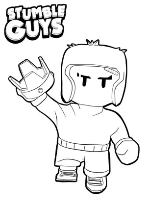 Get Ready for Action with Stumble Guys Coloring Pages - 13