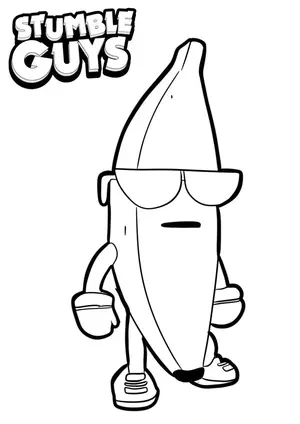 Get Ready for Action with Stumble Guys Coloring Pages - 14