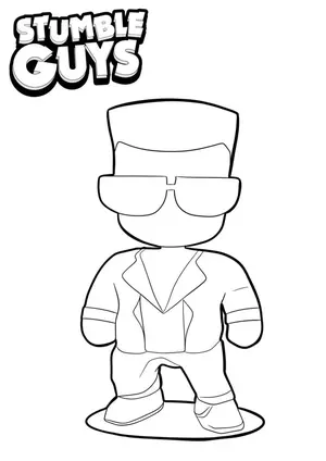 Get Ready for Action with Stumble Guys Coloring Pages - 16