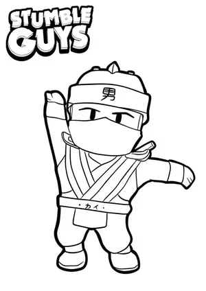 Get Ready for Action with Stumble Guys Coloring Pages - 18