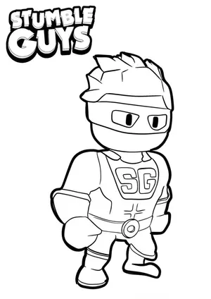 Get Ready for Action with Stumble Guys Coloring Pages - 20