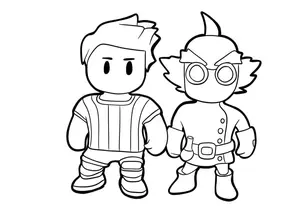 Get Ready for Action with Stumble Guys Coloring Pages - 22