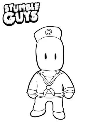 Get Ready for Action with Stumble Guys Coloring Pages - 3