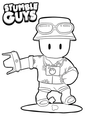 Get Ready for Action with Stumble Guys Coloring Pages - 7