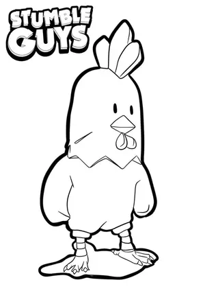 Get Ready for Action with Stumble Guys Coloring Pages - 8