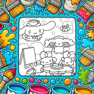 Magical Cinnamoroll Coloring Pages: A Creative Journey for Kids and Moms